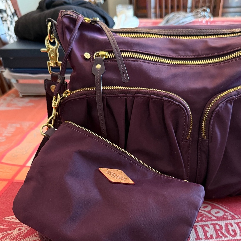 MZ Wallace Deep Purple Shoulder/Cross body Bag